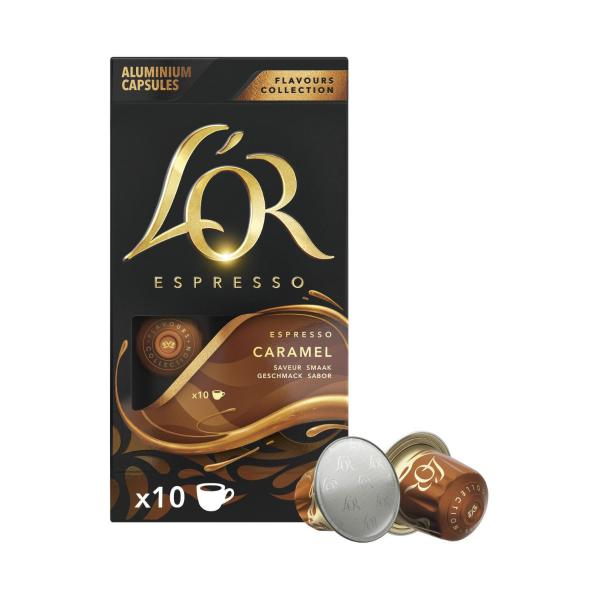 L'OR ESPRESSO CARAMEL COFFEE CAPSULES NESPRESSO* COMPATIBLE 10PK
