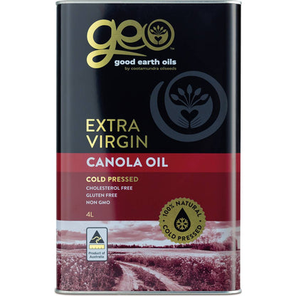 GEO Extra Virgin Canola Oil Cold Pressed 4L