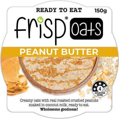 Frisp Ready to Eat Oats Peanut Butter 150g