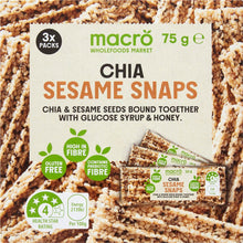 Macro Chia Sesame Snaps 3 pack