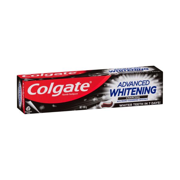 COLGATE ADVANCED WHITENING CHARCOAL TOOTHPASTE 180GRAM