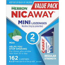 Nicaway Mini Lozenges 2mg Mint 162 pacl