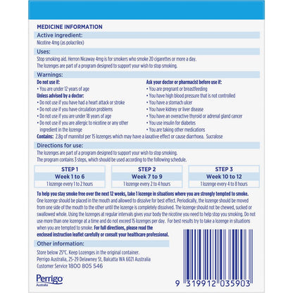 Herron Nicaway Mini Lozenges 4mg Value Pack 162 pack