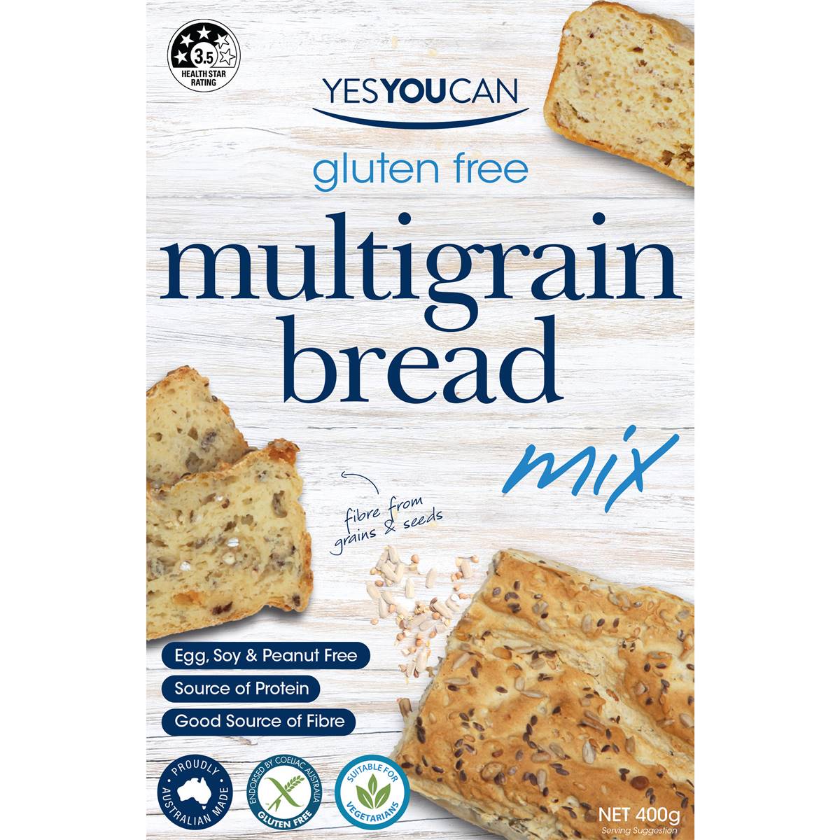 Yes You Can Gluten Free Multigrain Bread Mix 400g