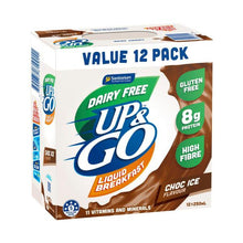 SANITARIUM UP&GO LIQUID BREAKFAST FRIDGE PACK DAIRY FREE CHOC 12X250ML