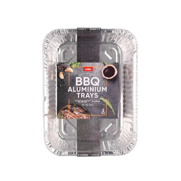 COLES BBQ ALUMINIUM XL ROASTING TRAYS