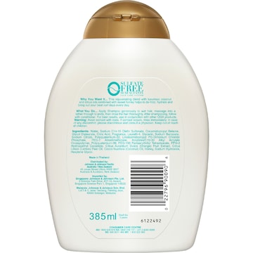 OGX Coconut Curls Shampoo For Curly Hair 385mL