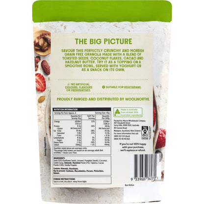 Macro Wholefoods Market Grain Free Granola Cacao & Hazelnut Butter 300g