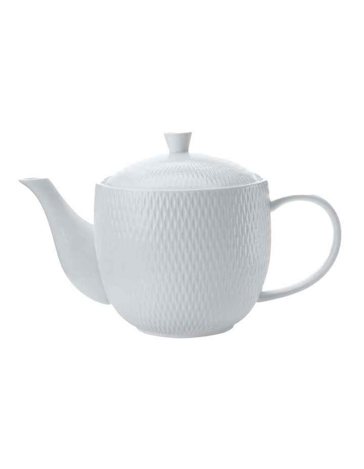 White Basics Diamonds Teapot 900ml Gift Boxed in White