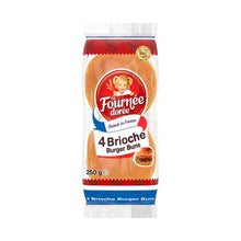 LA FOURNEE DOREE BRIOCHE BURGER BUNS 4 PACK