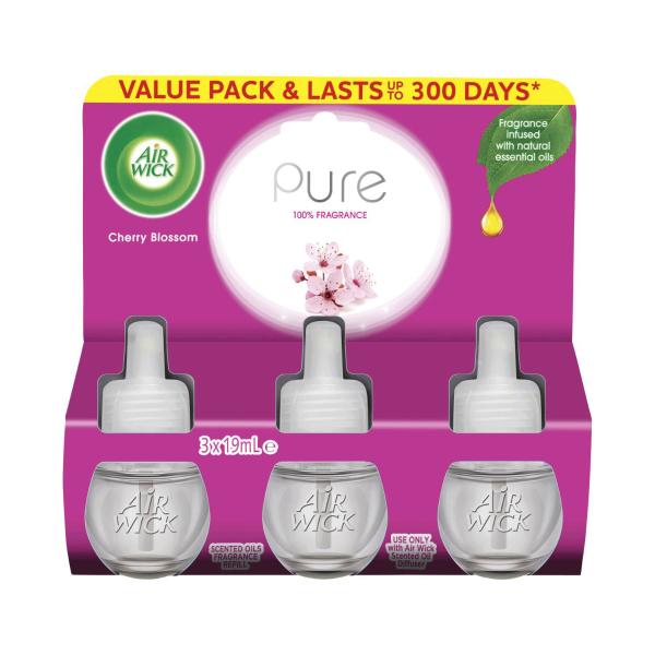 AIR WICK PURE CHERRY BLOSSOM REFILLS 3X19ML