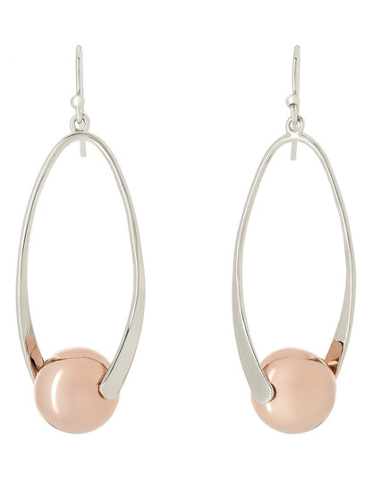 Pearl Story Rhodium Earrings in Silver