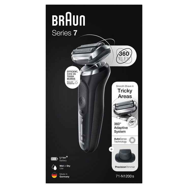 Braun Series 7 Wet & Dry Shaver With Trimmer 71-N1200S-OH