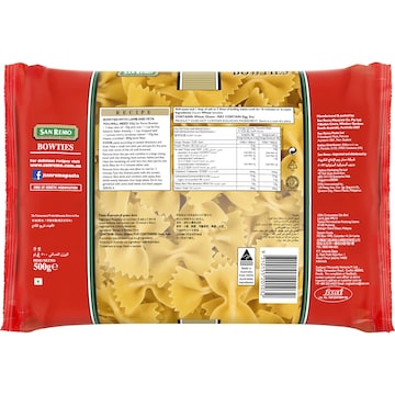 San Remo Bows Ties Pasta No 23 500g