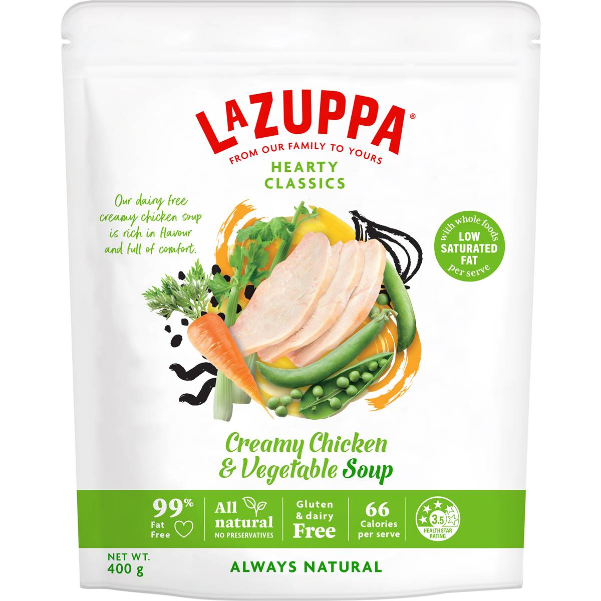 La Zuppa Soup Pouch Creamy Chicken & Vegetable 400g