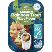 Woolworths Smoked Rainbow Trout Fillet Pieces In Oil 110g