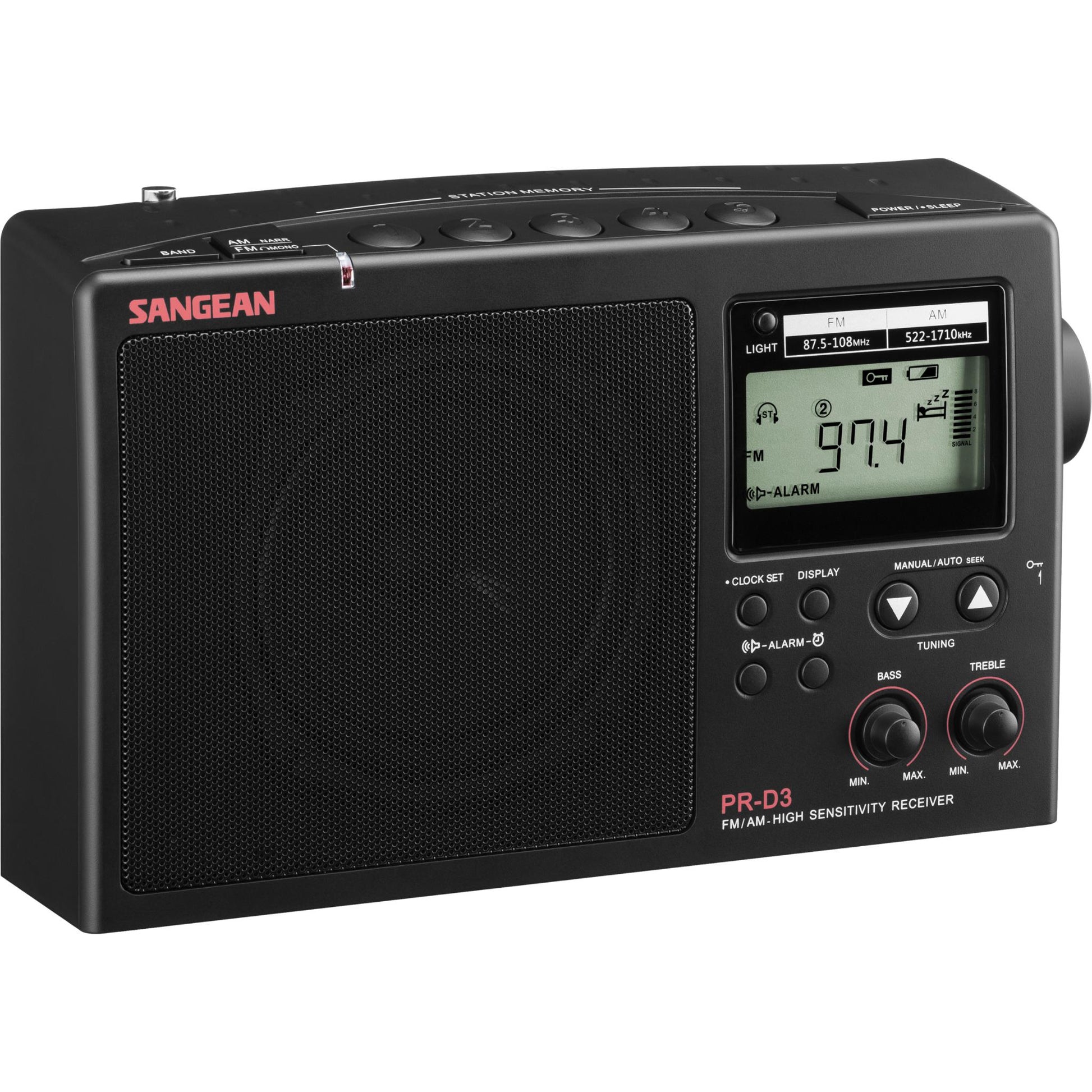 Sangean Long Range AM/FM Portable Digital Tuning Radio