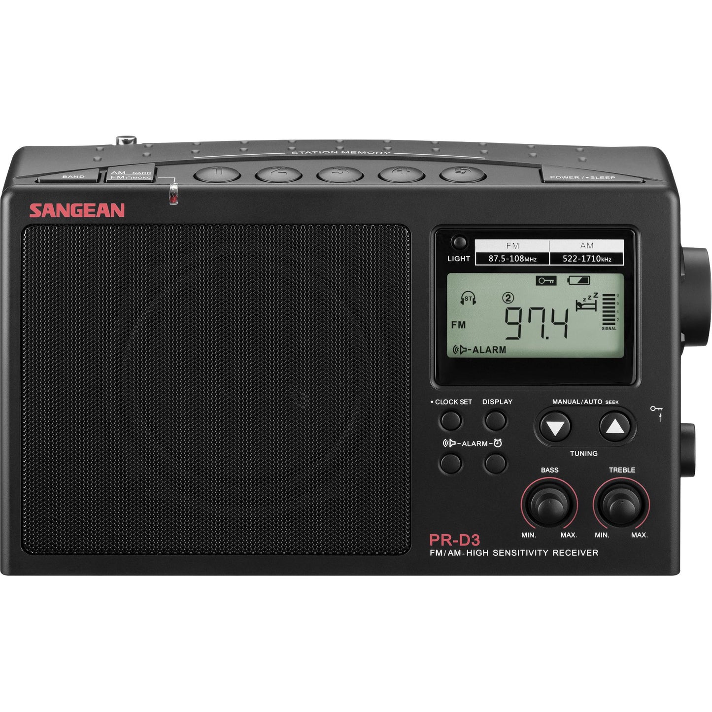 Sangean Long Range AM/FM Portable Digital Tuning Radio