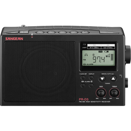 Sangean Long Range AM/FM Portable Digital Tuning Radio