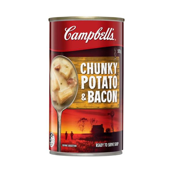 CAMPBELLS CHUNKY SOUP POTATO BACON:505 GRAM