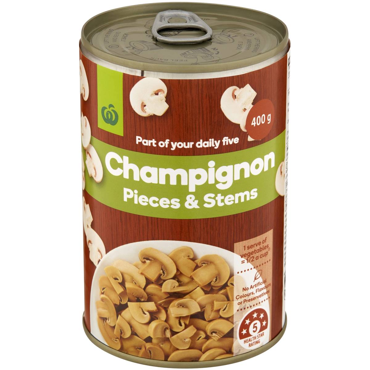Woolworths Champignons Pieces & Stems 400g