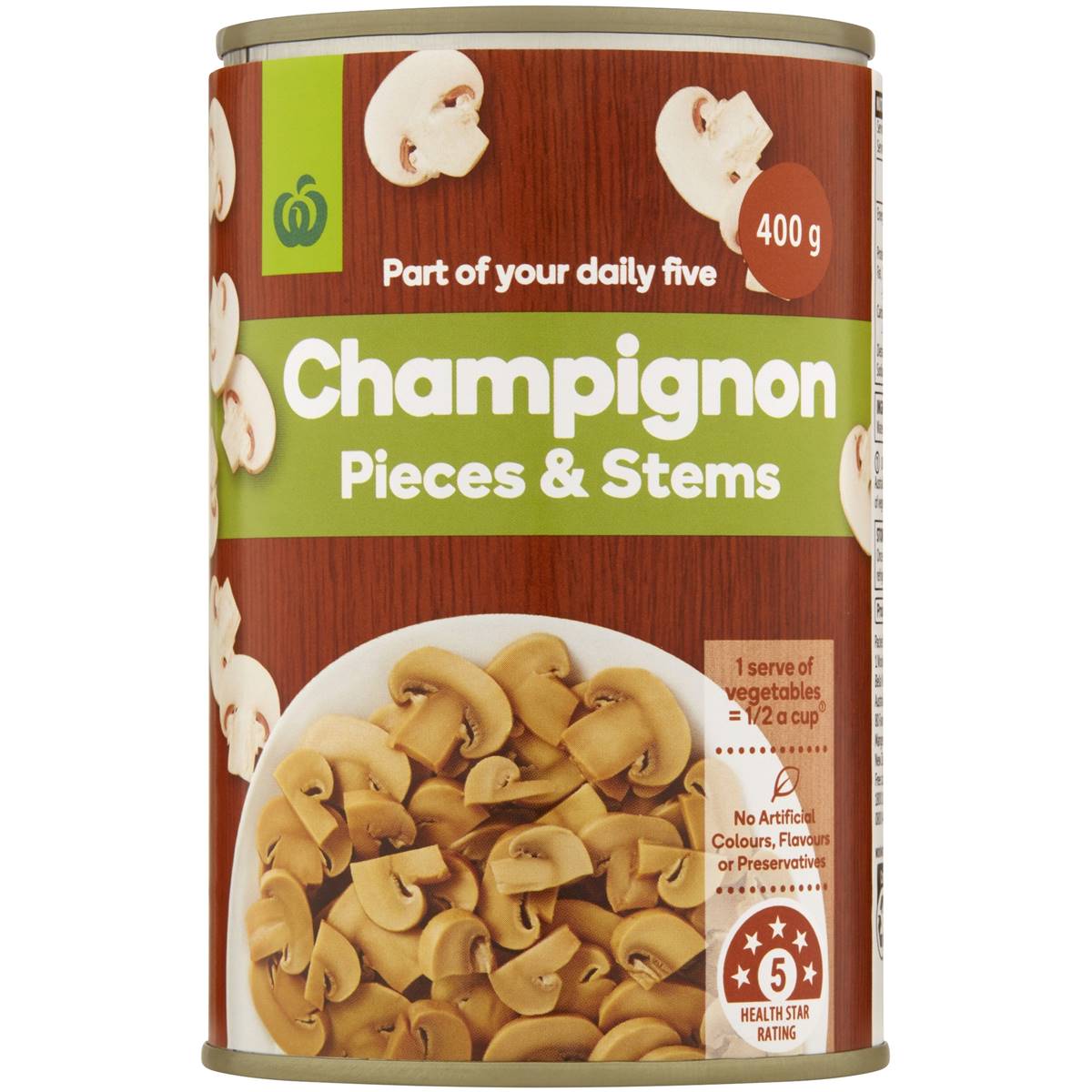 Woolworths Champignons Pieces & Stems 400g