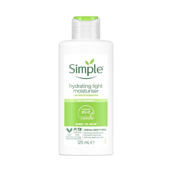 SIMPLE HYDRATING LIGHT MOISTURISER KIND TO SKIN 125ML