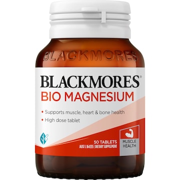 Blackmores Bio Magnesium Muscle Health Tablets 50 pack