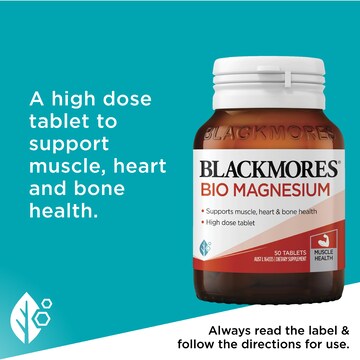 Blackmores Bio Magnesium Muscle Health Tablets 50 pack