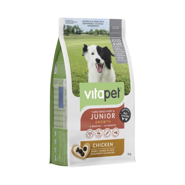 VITAPET DRY DOG FOOD JUNIOR CHICKEN 3 KG