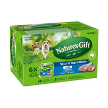 NATURE'S GIFT LOAF REAL CHICKEN WET DOG FOOD 6X100G