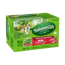NATURE'S GIFT PRIME BEEF IN GRAVY WET DOG FOOD 6X100G