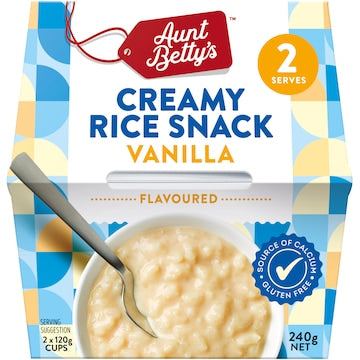 Aunt Betty's Creamy Rice Dessert Natural Vanilla 240g