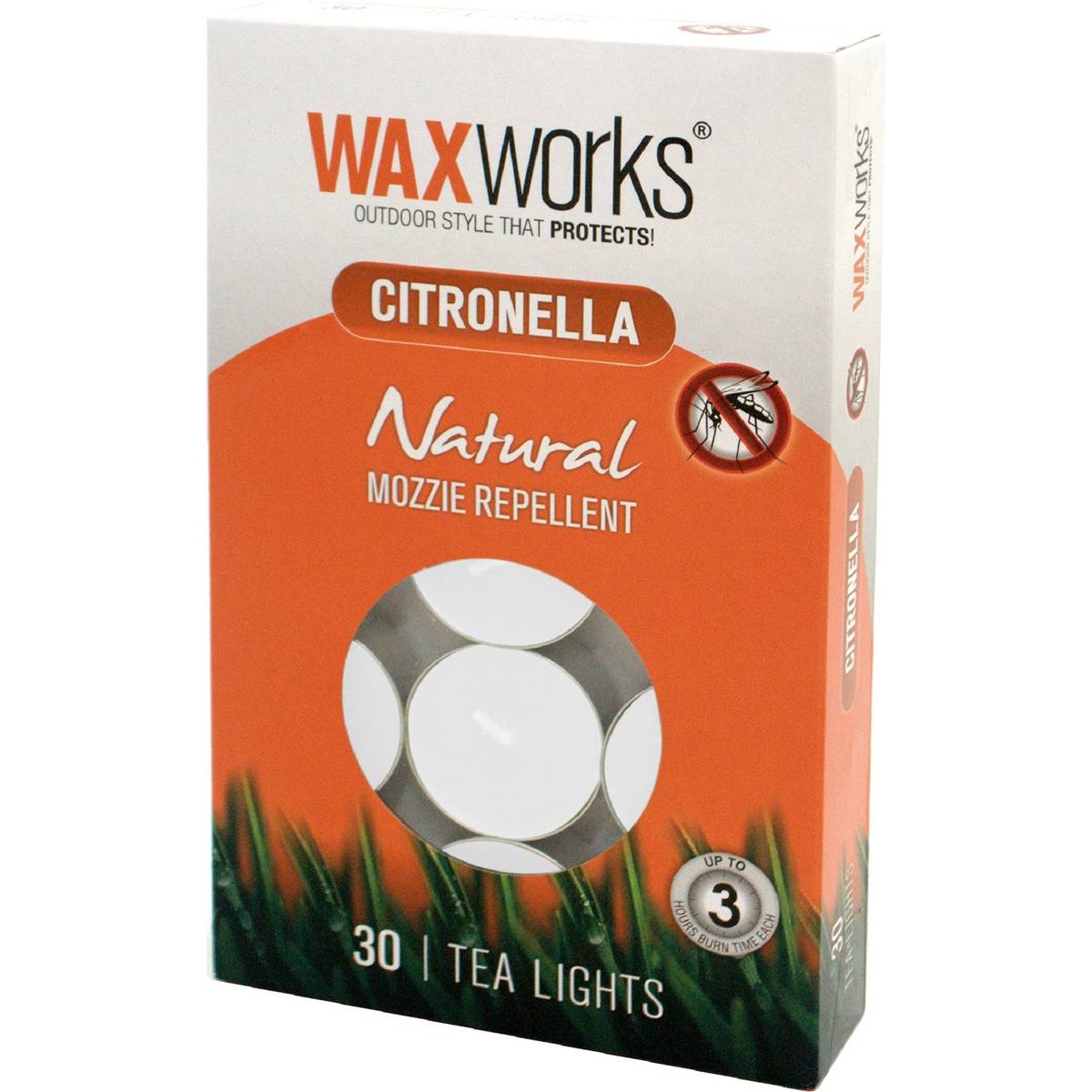 Waxworks Citronella Tea Light Candle 30 Pack
