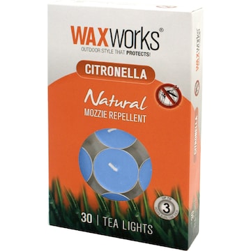 Waxworks Citronella Tea Light Candles Assorted 30 pack