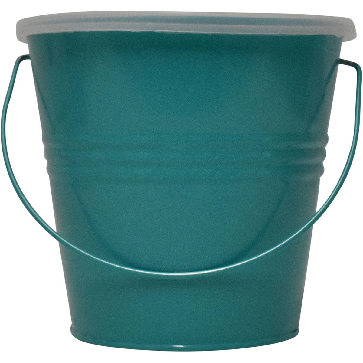 Waxworks Metal Bucket Citronella Candle 13cm