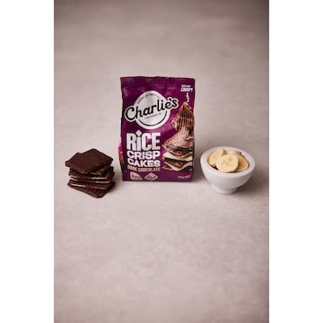 Charlie's Fine Food Co. Mini Rice Crisps Dark Chocolate 80g
