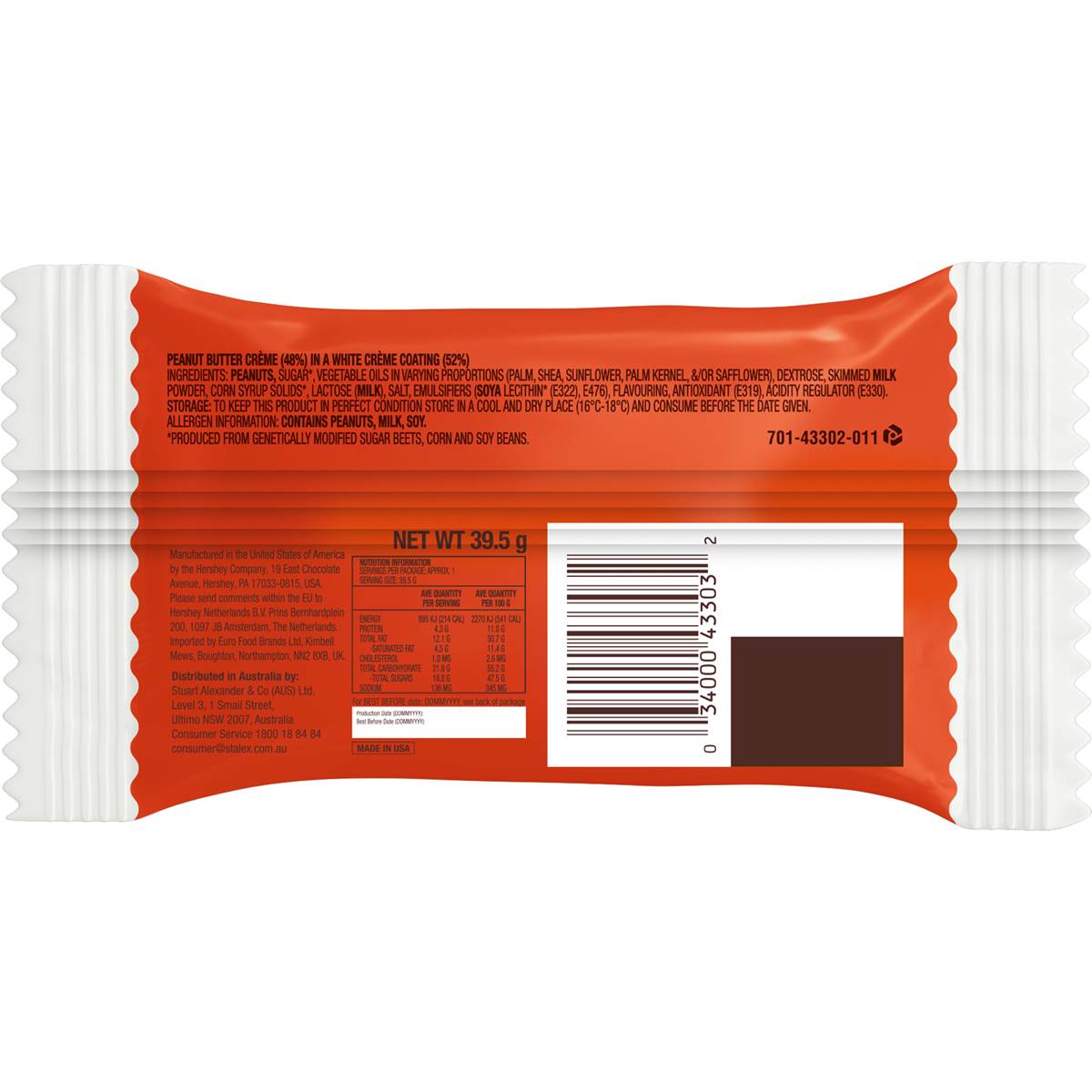 Reese's White Peanut Butter Cups 39g
