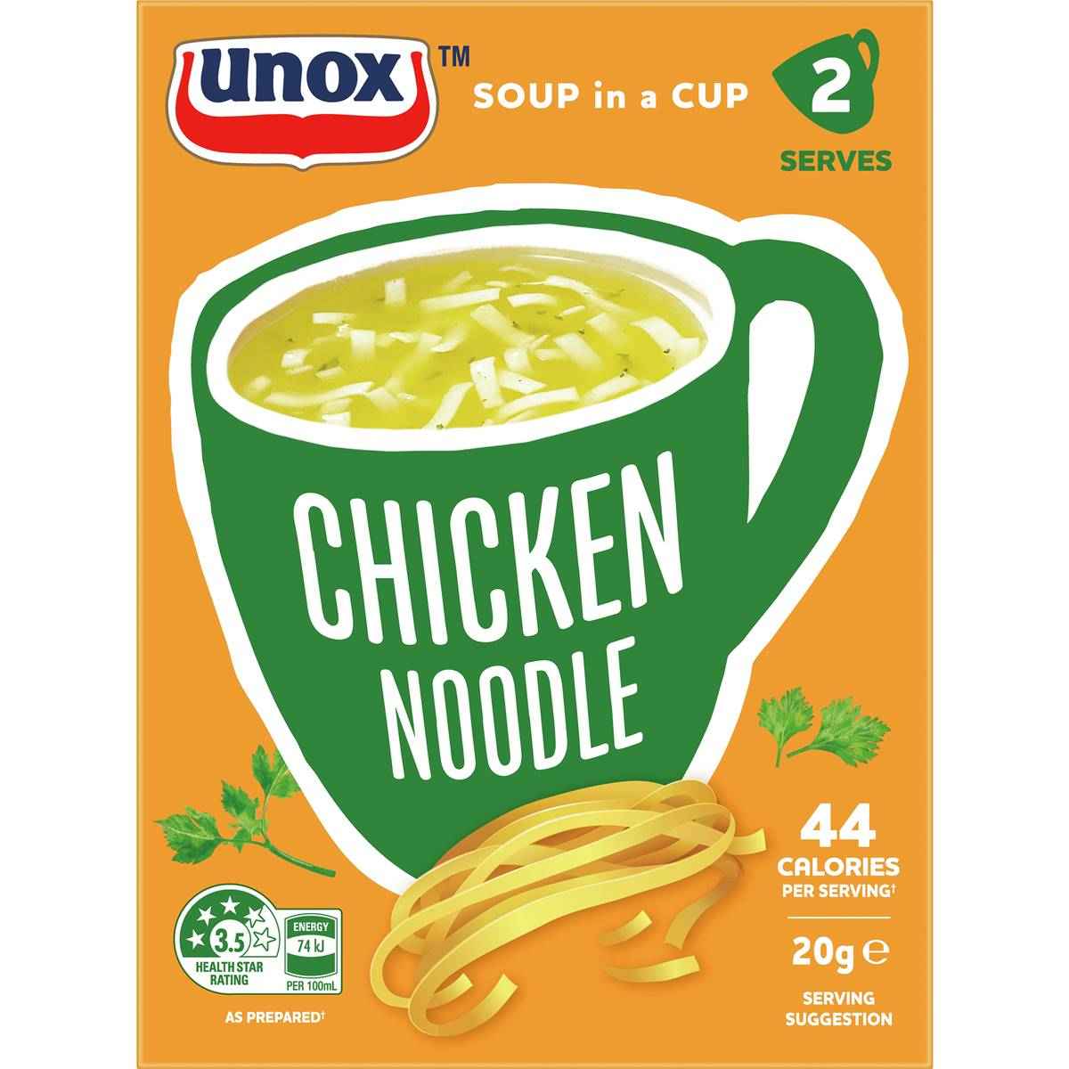 Unox Chicken Noodle Soup In A Cup 2 pack