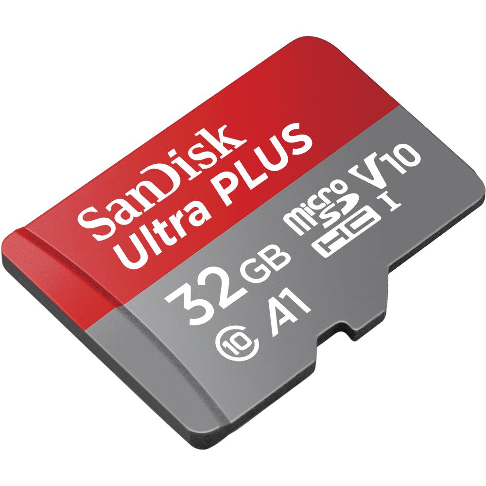 SanDisk Ultra Plus microSDXC 32GB 130MB/s Memory Card