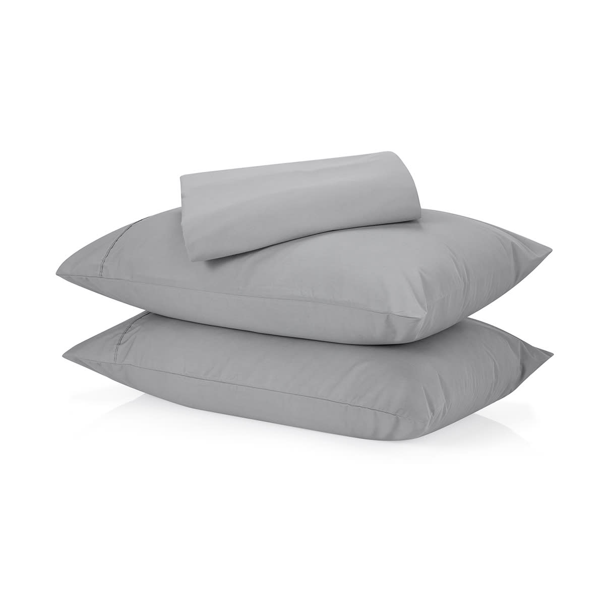 250 Thread Count Cotton Rich Sheet Set - Double Bed, Grey