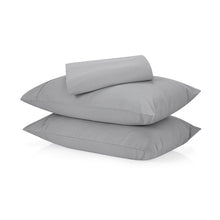 250 Thread Count Cotton Rich Sheet Set - Double Bed, Grey