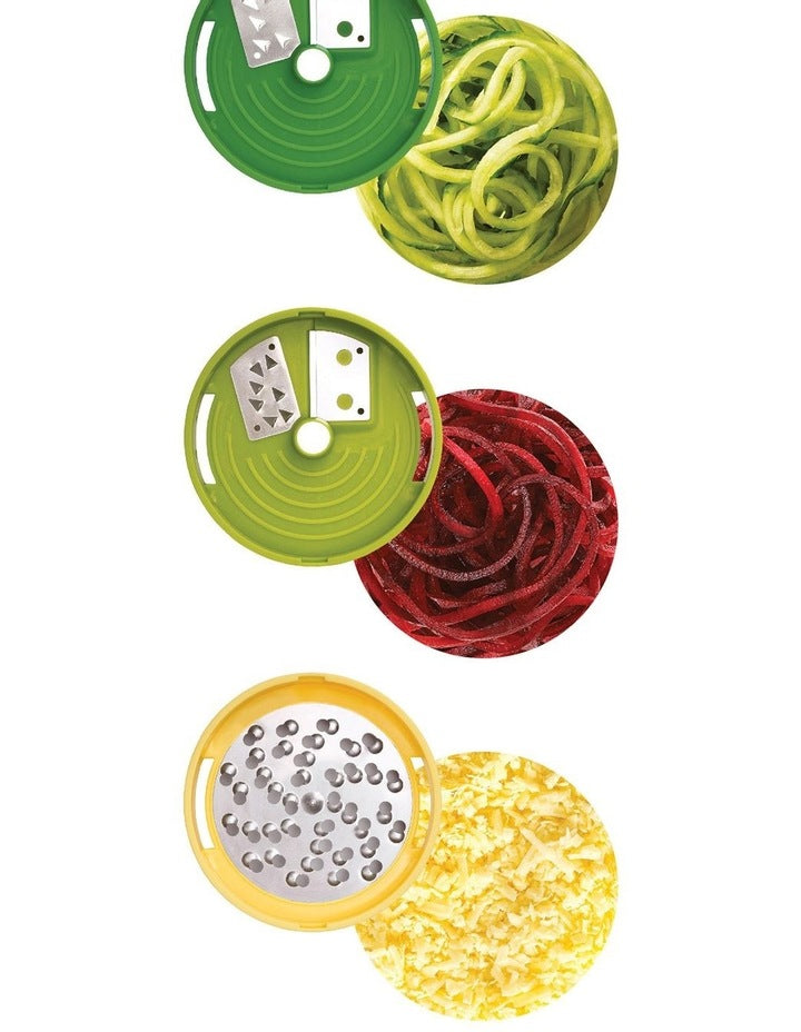 Spiro 3 in 1 Hand Held Spiralizer in Green/Yellow