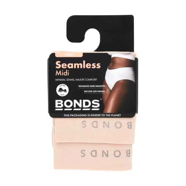 BONDS WOMENS SEAMLESS MIDI BRIEF SIZE 14