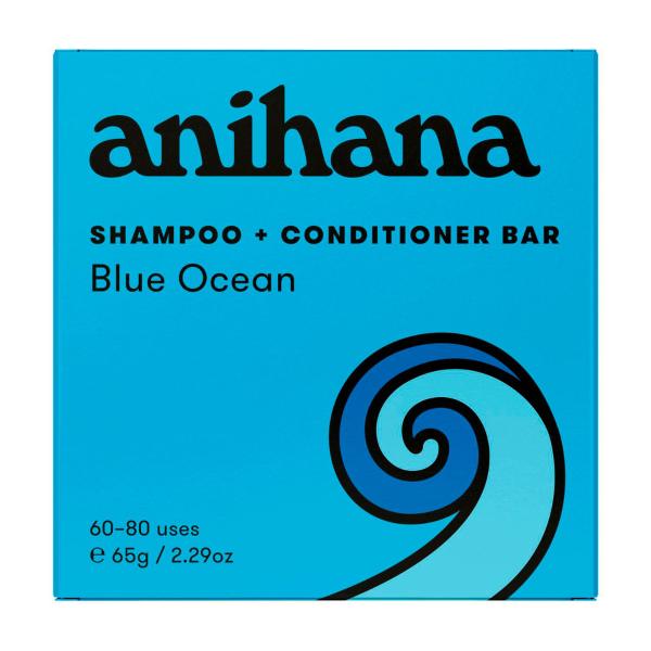ANIHANA SHAMPOO + CONDITIONER BAR OCEAN BLUE 65G