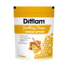 DIFFLAM SOOTHING DROPS + IMMUNE SUPPORT HONEY & LEMON 20PK