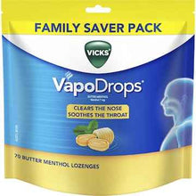 Vicks VapoDrops Butter Menthol Lozenges 70 pack