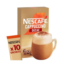 NESCAFE DECAF CAPPUCCINO COFFEE SACHETS 10 PACK