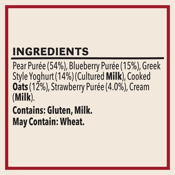 Heinz Smoothie Pear, Berry, Oat, Greek Yoghurt Baby Food 8+ M 120g
