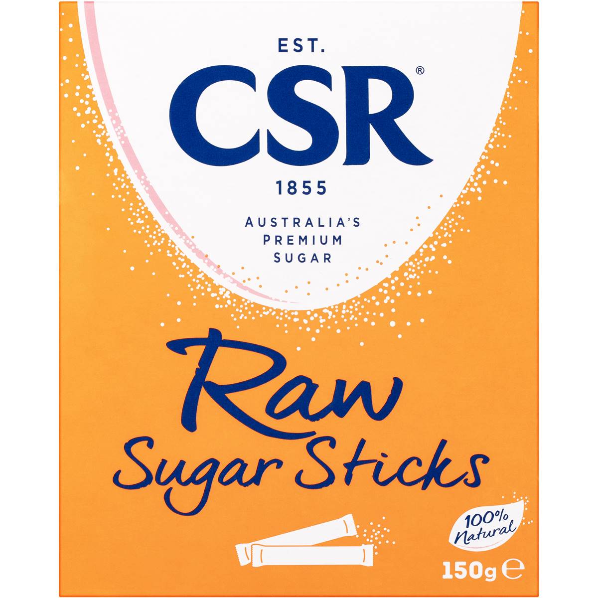CSR Raw Sugar Sticks 50 Pack 150g